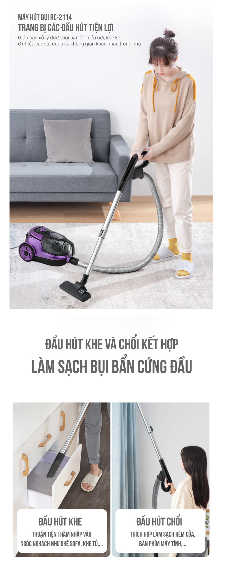 Máy hút bụi Roler RC-2112