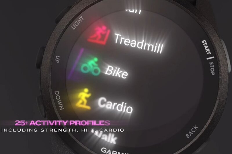 Garmin forerunner 165 Music theo dõi chặng đua