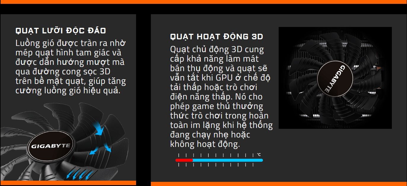 Card màn hình Gigabyte RTX 2060 WINDFORCE OC - 12GD (12GB GDDR6, 192-bit, HDMI+DP, 1x8-pin)