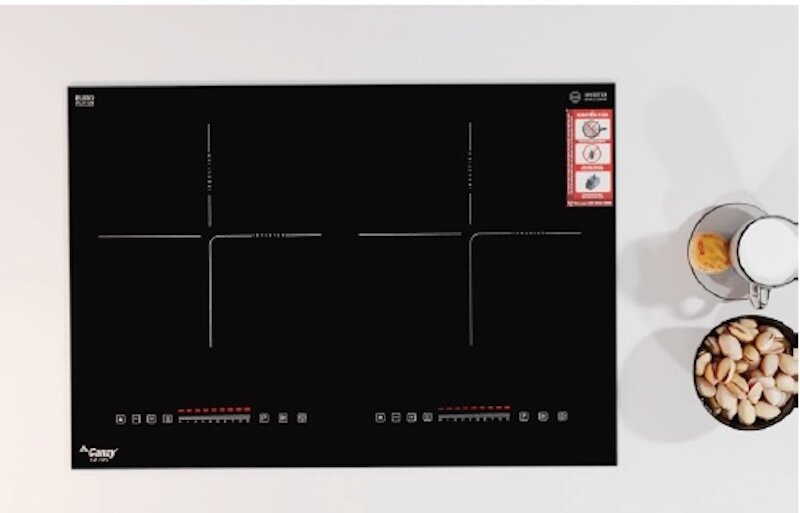 Bảng điều khiển cảm ứng trượt mượt mà của bếp từ đôi Canzy CZ-725