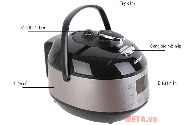 Nồi áp suất điện tử đa năng Sanaky SNK 55DT