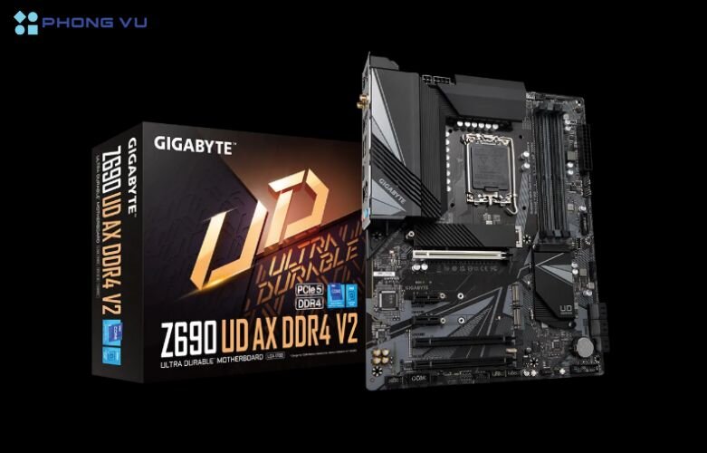 GIGABYTE Z690 UD AX DDR4 V2 lý tưởng cho game thủ và người dùng yêu cầu hiệu suất cao