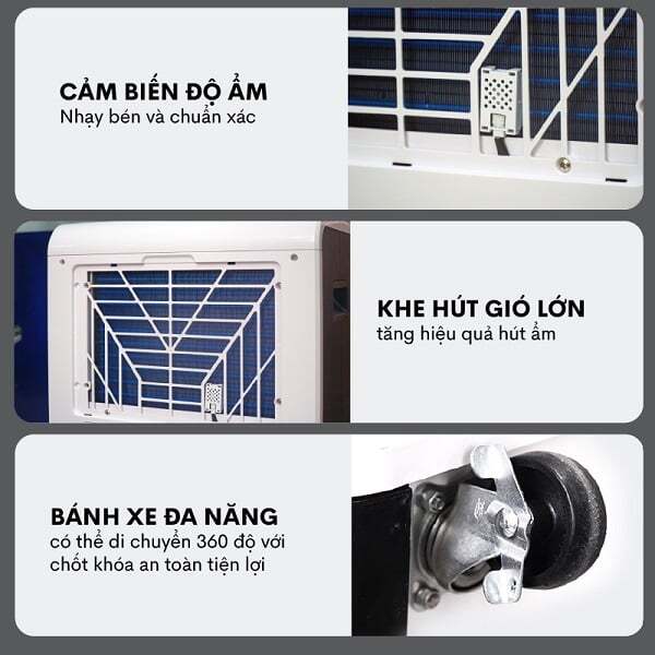 Máy hút ẩm Fujihaia có cảm biến độ ẩm Máy hút ẩm Fujihaia