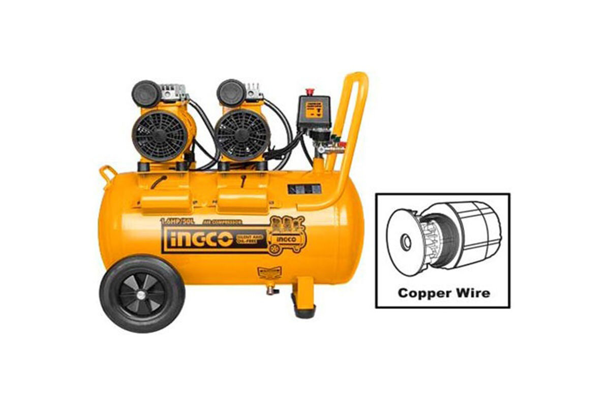 Máy nén khí không dầu INGCO ACS215506T