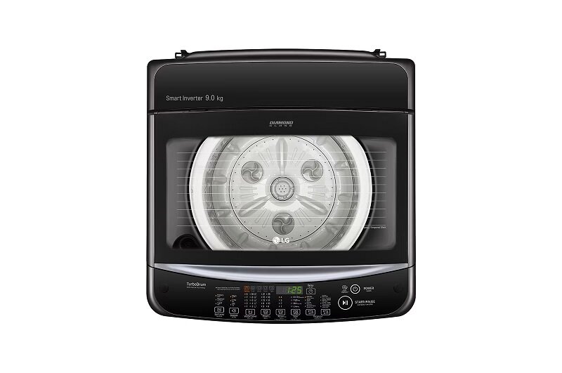 Máy giặt LG Inverter 9 kg T2109VSAB bảng điều khiển