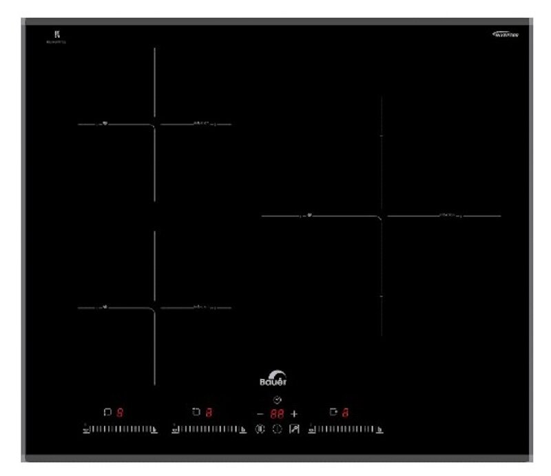 Bếp từ Bauer BEU630GT2E sở hữu thiết kế lắp âm tinh tế