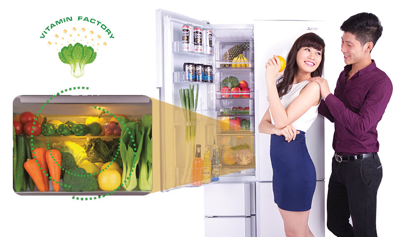 Tủ lạnh Mitsubishi Electric 605 lít MR-Z65W-DB-V Tủ lạnh Mitsubishi Electric 605 lít MR-Z65W-DB-V
