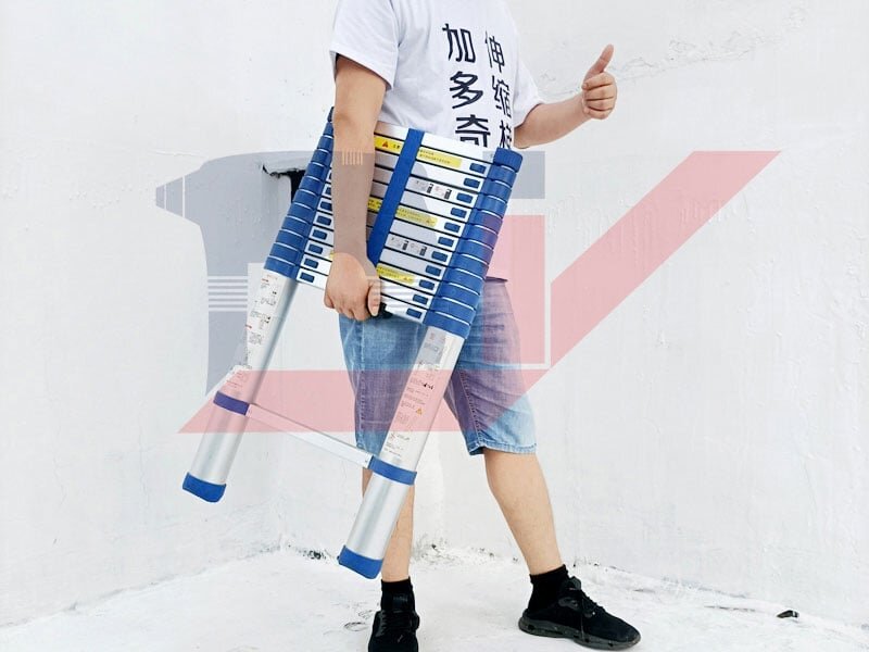 Thang rút gọn nhẹ dễ di chuyển Thang nhôm rút đơn