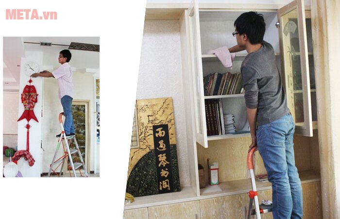 Thang nhôm ghế DIY TLN-04 Thang nhôm ghế DIY TLN-04