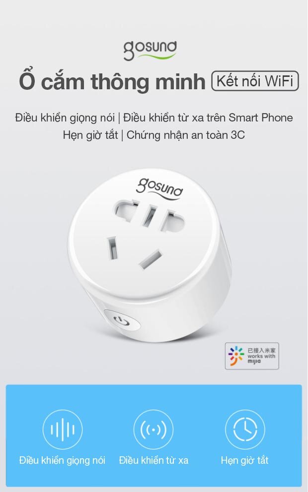 Ổ cắm thông minh Xiaomi Gosund CP1 