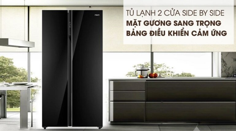 Thiết kế tủ lạnh Aqua AQR-IG696FS sang trọng, đẳng cấp
