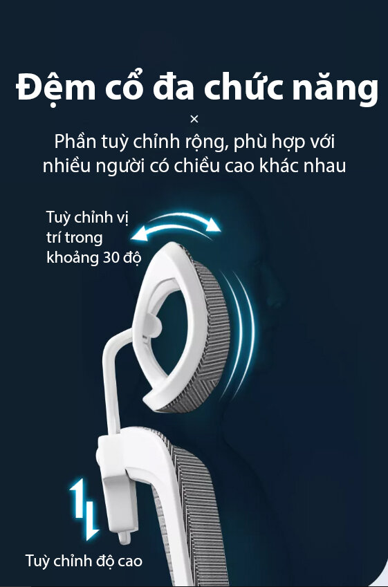Ghế công thái học Legion YT1218 Grey White 8