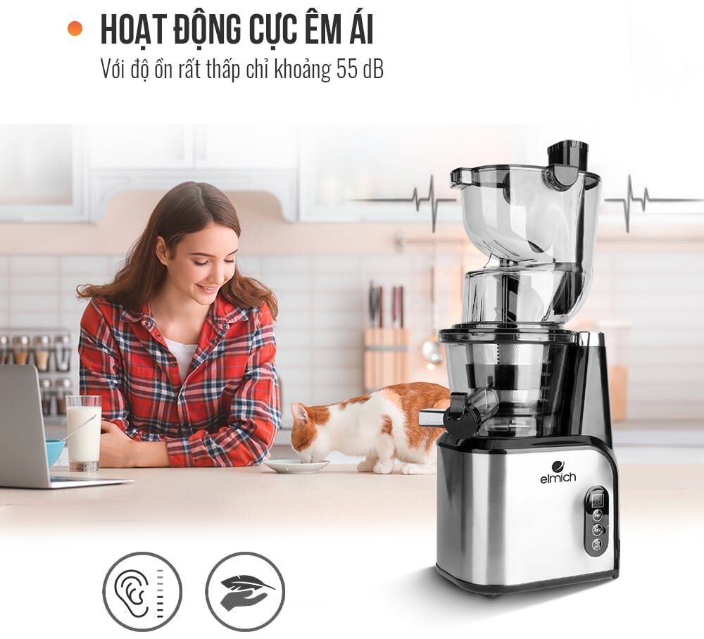 Máy có độ ồn thấp Máy ép chậm
