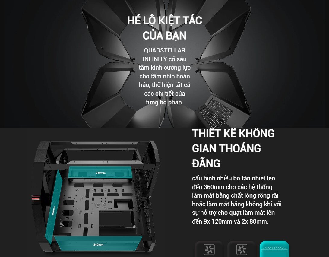 Vỏ Case DeepCool QUADSTELLAR INFINITY 