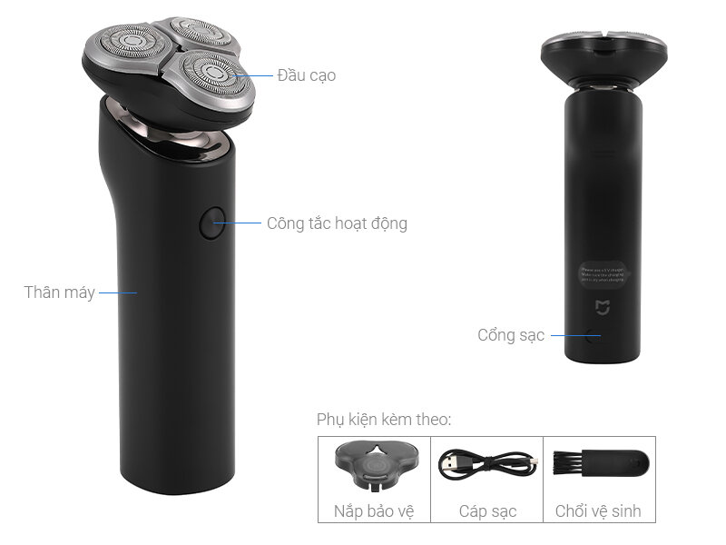 Máy cạo râu Xiaomi S500 NUN4131GL | Trang bị công nghệ tiên tiến
