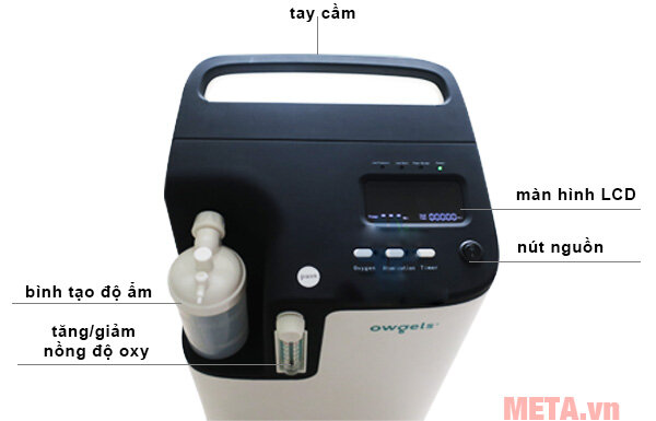 Máy tạo oxy Owgels OZ-5-01TW0 - Có xông mũi
