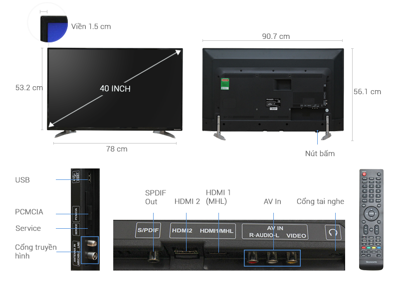 Tivi Skyworth 40 inch 40E260 Tivi Skyworth 40 inch 40E260