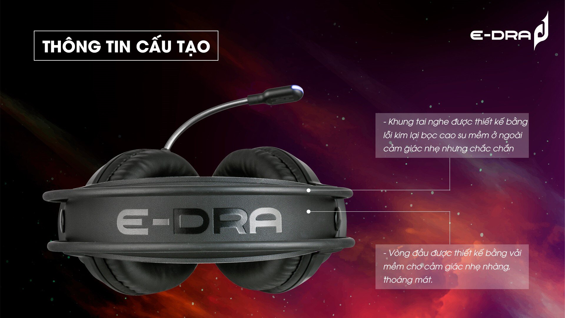 Tai nghe E-Dra EH403 USB LED RGB