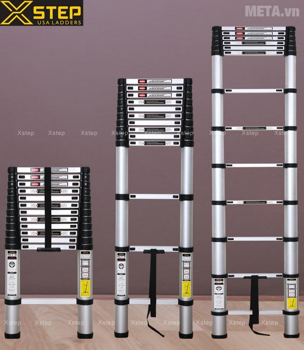 Thang nhôm rút Xstep XT-380C