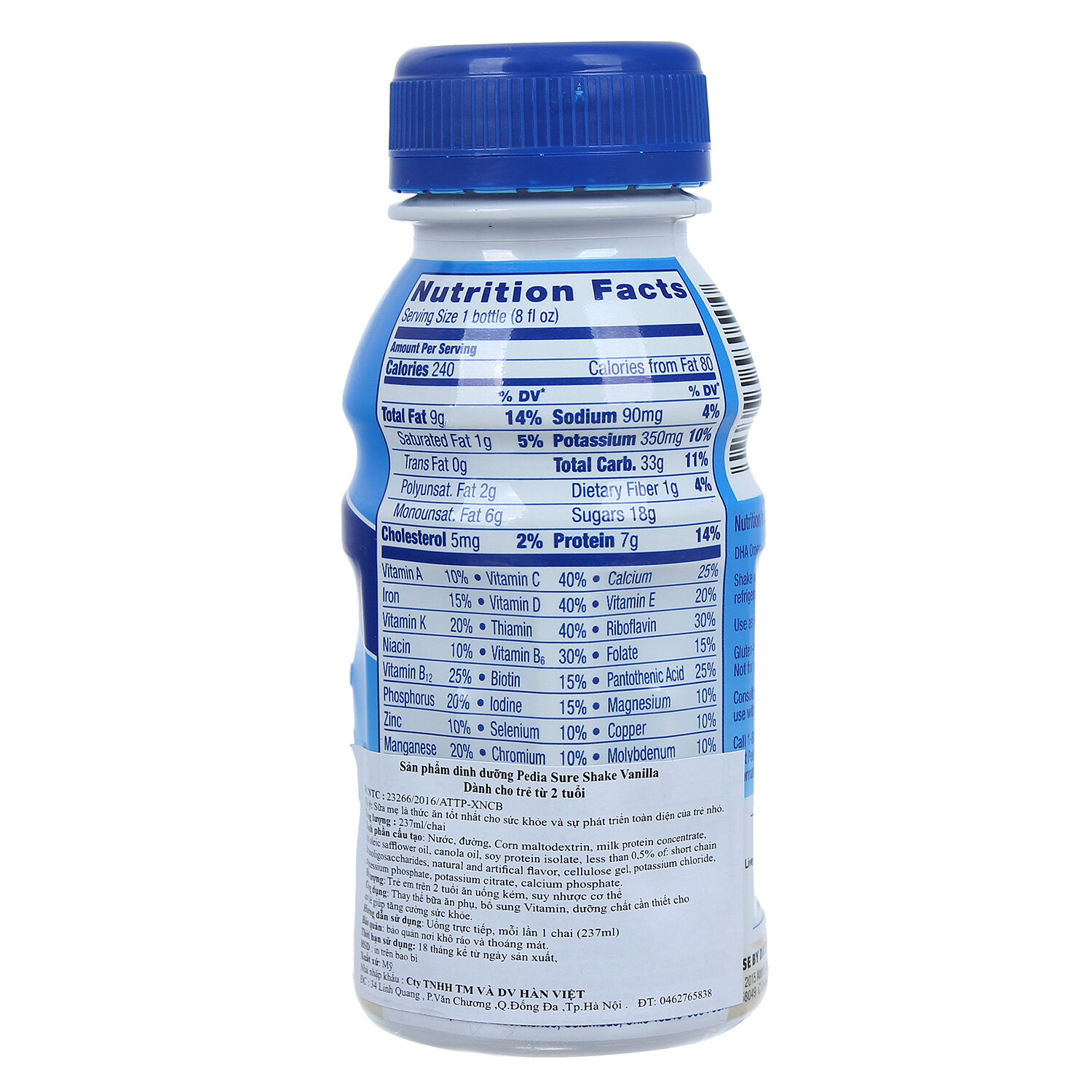  Sữa nước Pediasure vanilla 237ml