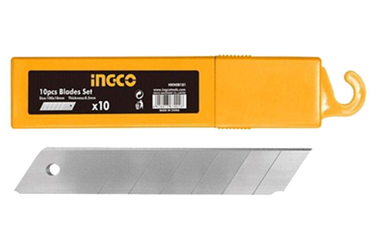 Bộ 10 lưỡi dao tiện dụng 61x19mm INGCO HUKB611