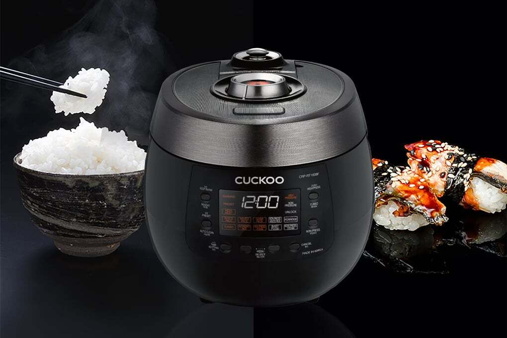Nồi cơm áp suất điện tử 1,8 lít Cuckoo CRP-RT1008F thiết kế sang trọng, đẹp mắt Nồi cơm áp suất điện tử 1,8 lít Cuckoo CRP-RT1008F thiết kế sang trọng, đẹp mắt