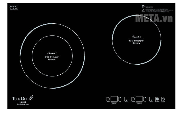 Bếp đôi hồng ngoại Tiger Queen SQ-350T Bếp đôi hồng ngoại Tiger Queen SQ-350T