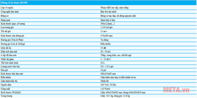Máy làm mát không khí Allfyll AR1350