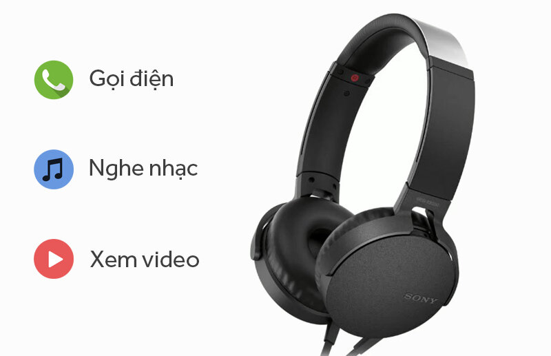 Tai nghe chụp tai Sony MDR-XB550AP
