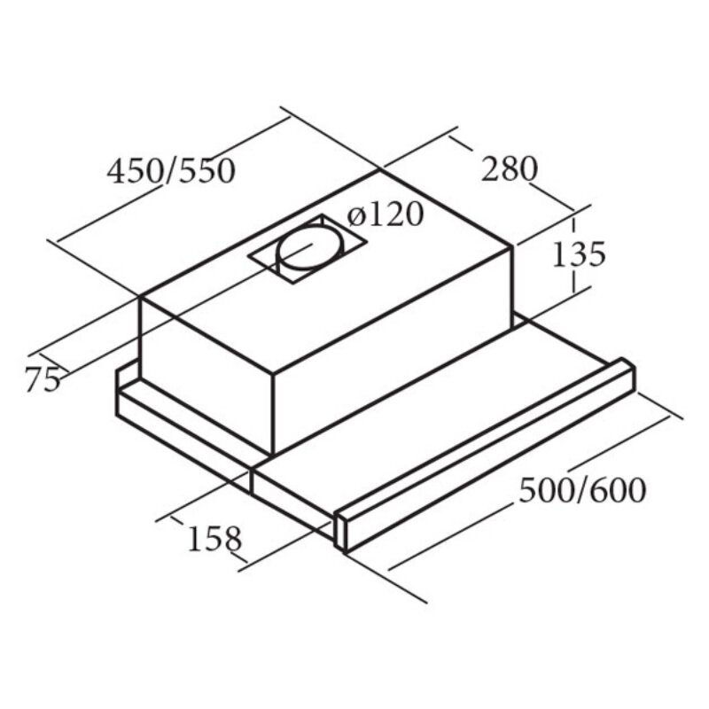 Máy hút mùi Cata TF-5260