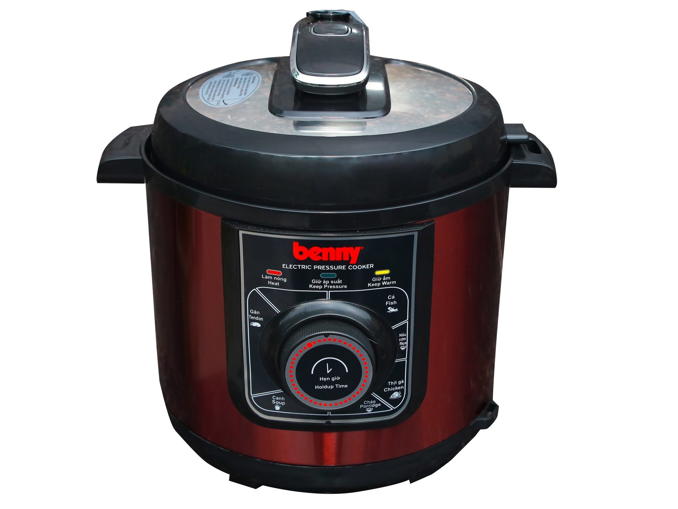 Nồi áp suất điện nắp rời, van xả tự động Benny BP-81