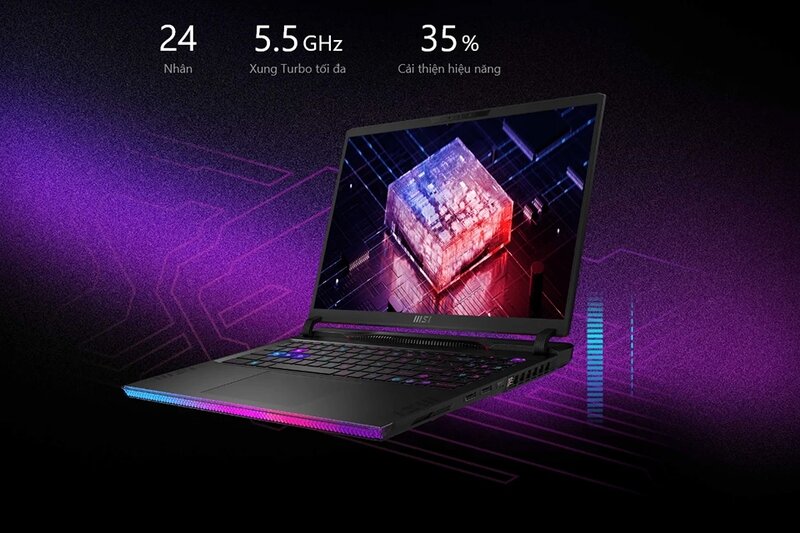 MSI Raider GE68 HX 13VG-048VN được trang bị con chip Intel® Core™ i7-13700HX hiệu năng cao 