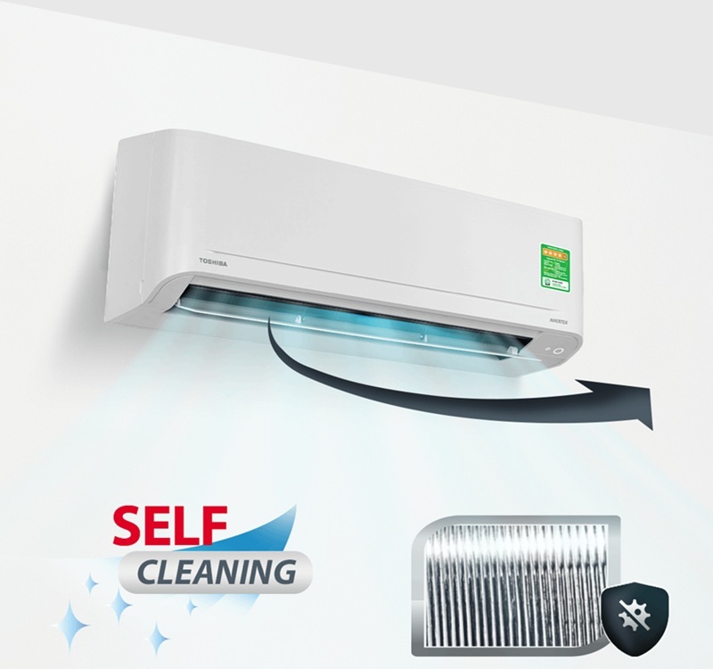 Điều hòa Toshiba Inverter 12000 BTU 1 chiều RAS-H13S5KCV2G-V gas R-32 6 Điều hòa Toshiba 12000 BTU 1 chiều inverter RAS-H13S5KCV2G-V