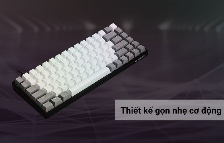Bàn phím cơ E-dra EK384 - Huano Blue Switch | Thiết kế gọn nhẹ cơ động