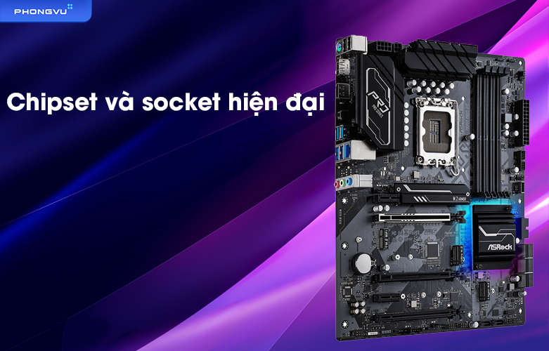 Mainboard Asrock Z690 PRO RS | Chipset và socket hiện đại