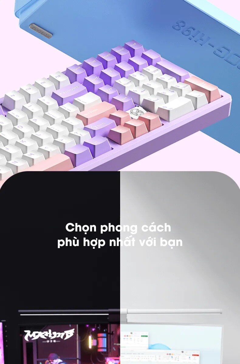 Bàn phím cơ LEOBOG Hi98 (Trắng / White dragon switch) 7