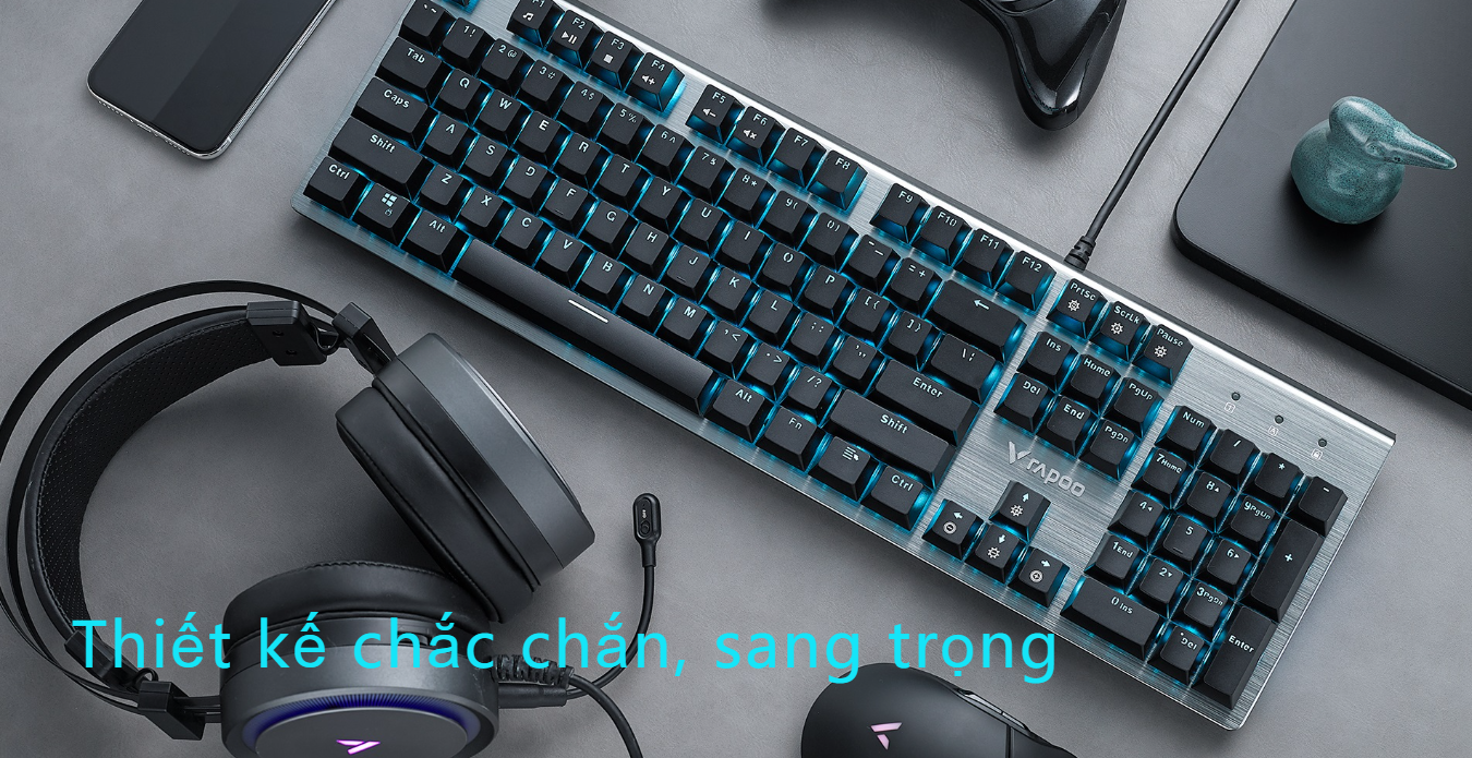 Bàn phím quang cơ gaming có dây Rapoo V530 5