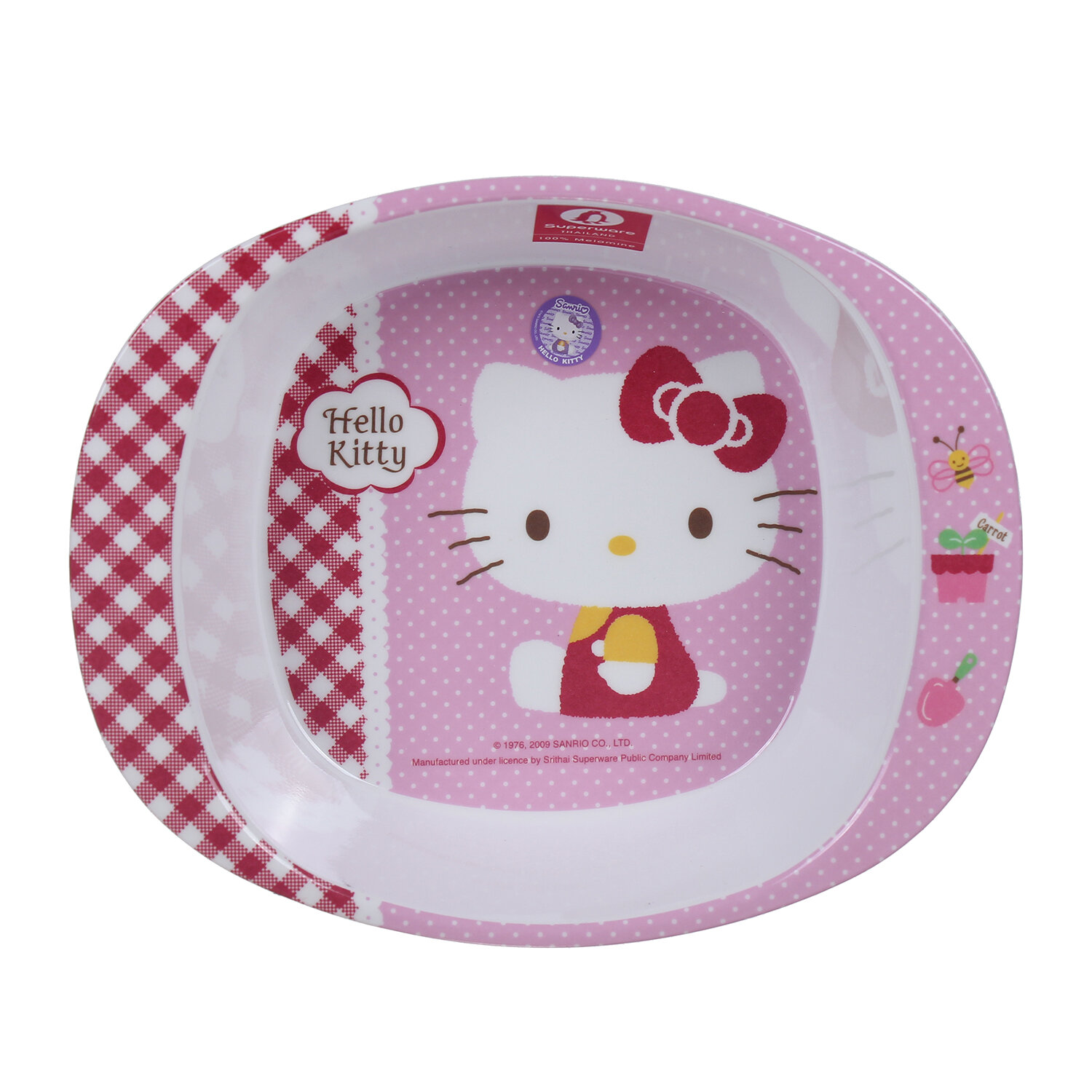  Bát ăn có tay cầm in hình Hello Kitty Superware B225-6