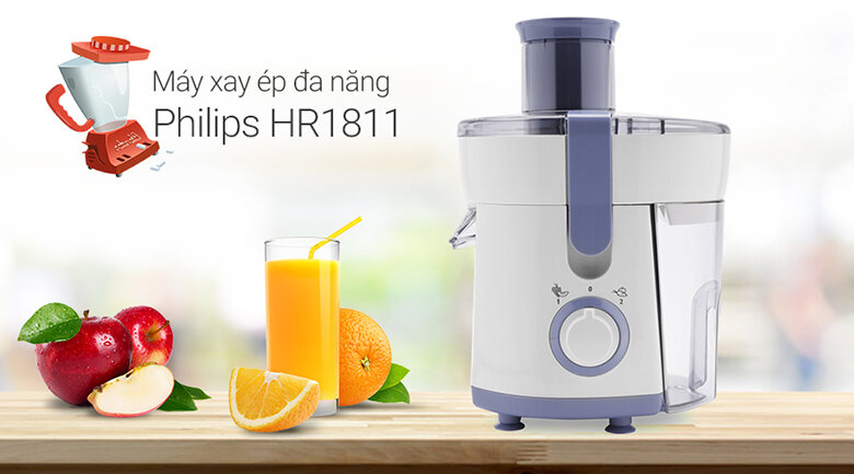 Máy ép trái cây Philips HR1811 Máy ép trái cây Philips HR1811