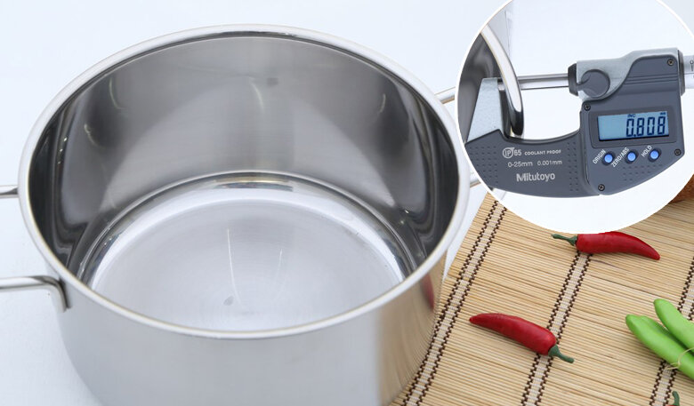 Nồi inox 3 đáy 24 cm Fivestar N24-3DG Nồi inox 3 đáy 24 cm Fivestar N24-3DG