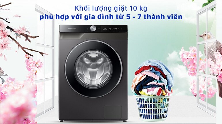 Máy giặt Samsung AI Inverter 10 kg WW10T634DLX/SV