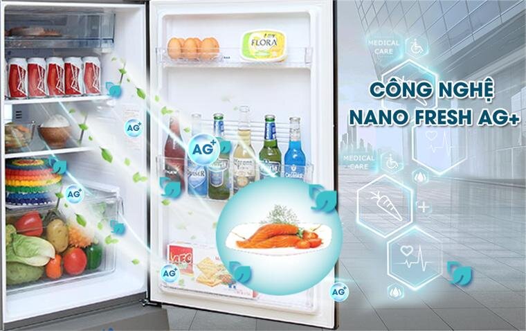 Tủ lạnh Aqua Inverter AQR- I246BN(DC) 246 Lít