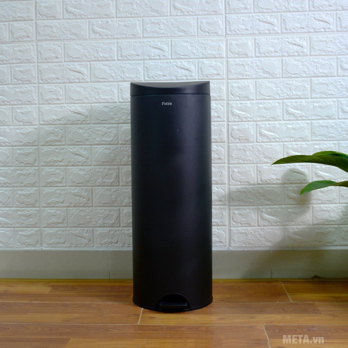 Thùng rác đạp tròn lớn Fitis RPL1-903 - 15L (đen)