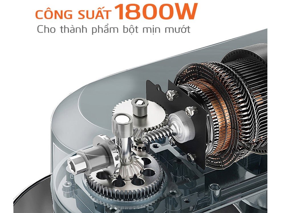 Công suất hoạt động lớn 1.800W