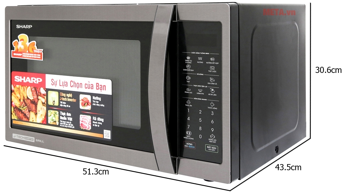 Lò vi sóng điện tử Sharp R-G728XVN-BST (28 lít) Lò vi sóng điện tử Sharp R-G728XVN-BST (28 lít)