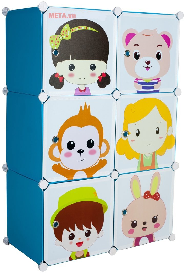 Tủ nhựa lắp ghép 6 ngăn Thanh Long TN01 Tủ nhựa lắp ghép 6 ngăn Thanh Long TN01