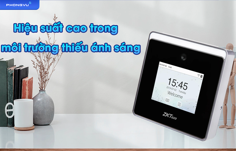 Máy chấm công nhận dạng khuôn mặt ZKTeco MiniTA | Hiệu suất cao