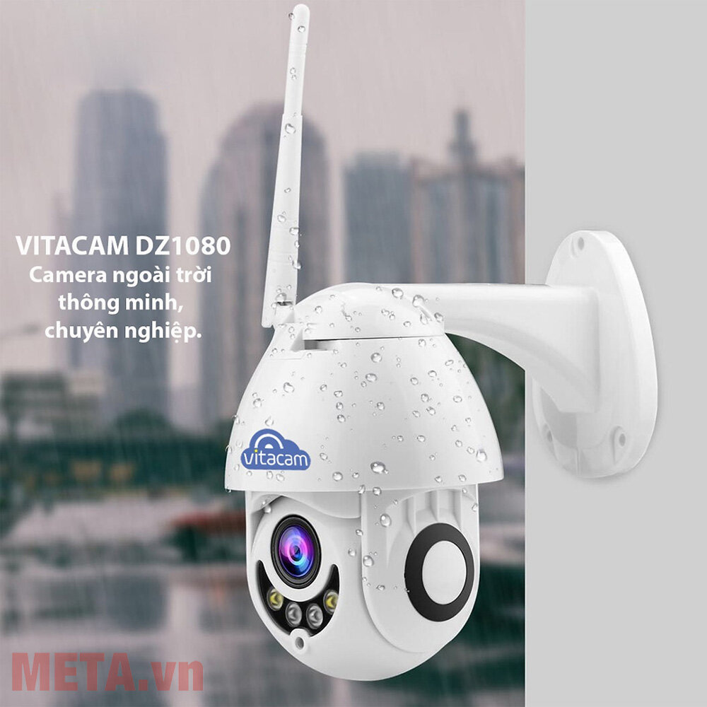 Camera ngoài trời Vitacam Dz1080 xoay 350 độ, đàm thoại 2 chiều