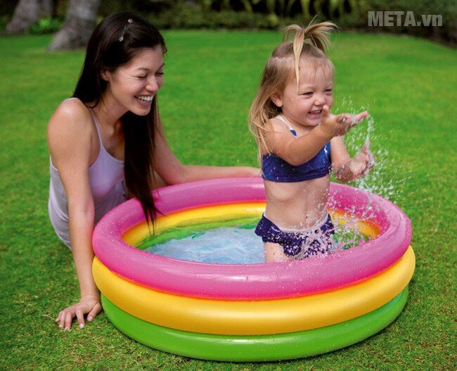 Bể bơi phao tròn 3 tầng Intex 57412