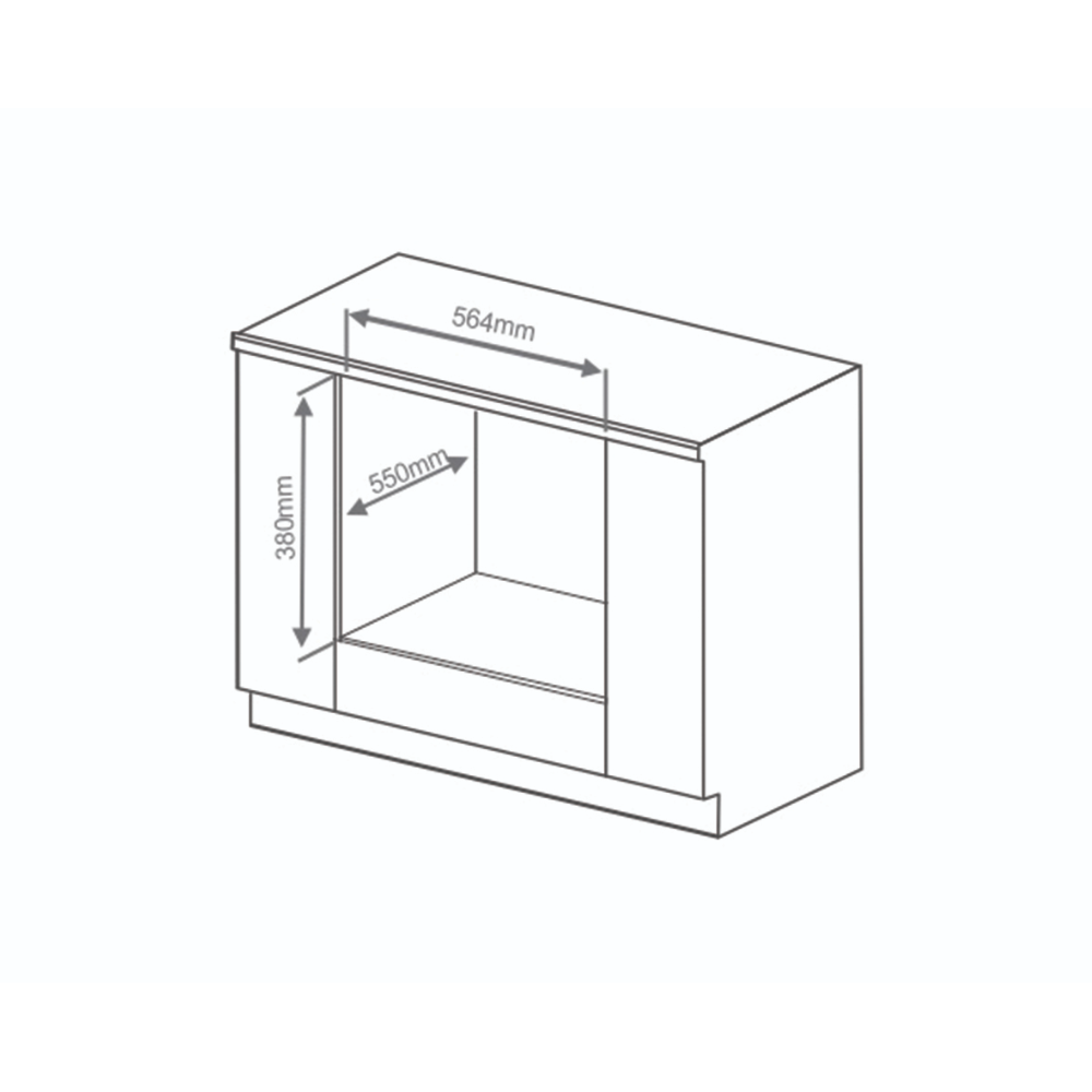 Bản vẽ kỹ thuật lò vi sóng kết hợp nướng ELICA EPBI MWO 280 TOUCK BK
